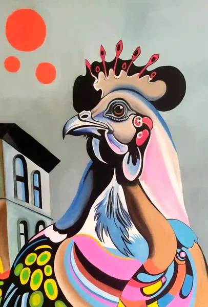 Kitten 12, peinture à l'huile 55 × 70 cm, Joëlle Vincent